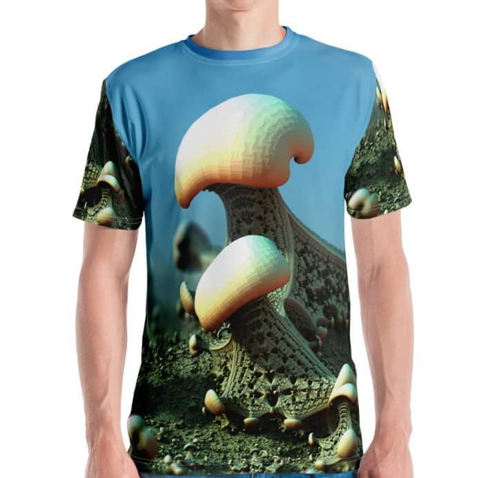 Fractal Art Mushroom T-Shirt Example